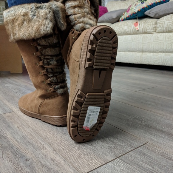 Rampage Tan Asher faux fur boot - Picture 6 of 7